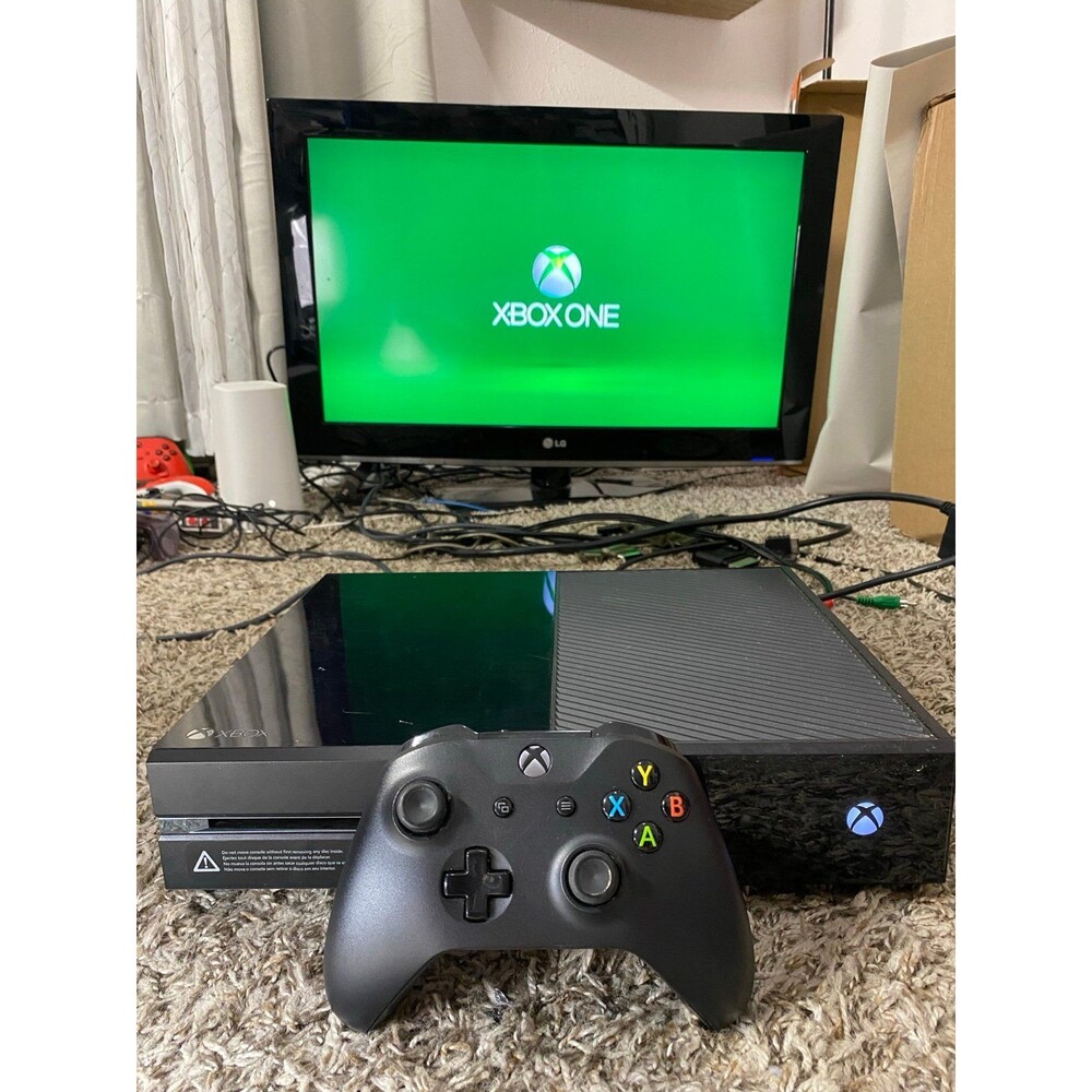 Microsoft Xbox One 500GB Console - Black Tested Works Controller w cords XB1 XOn